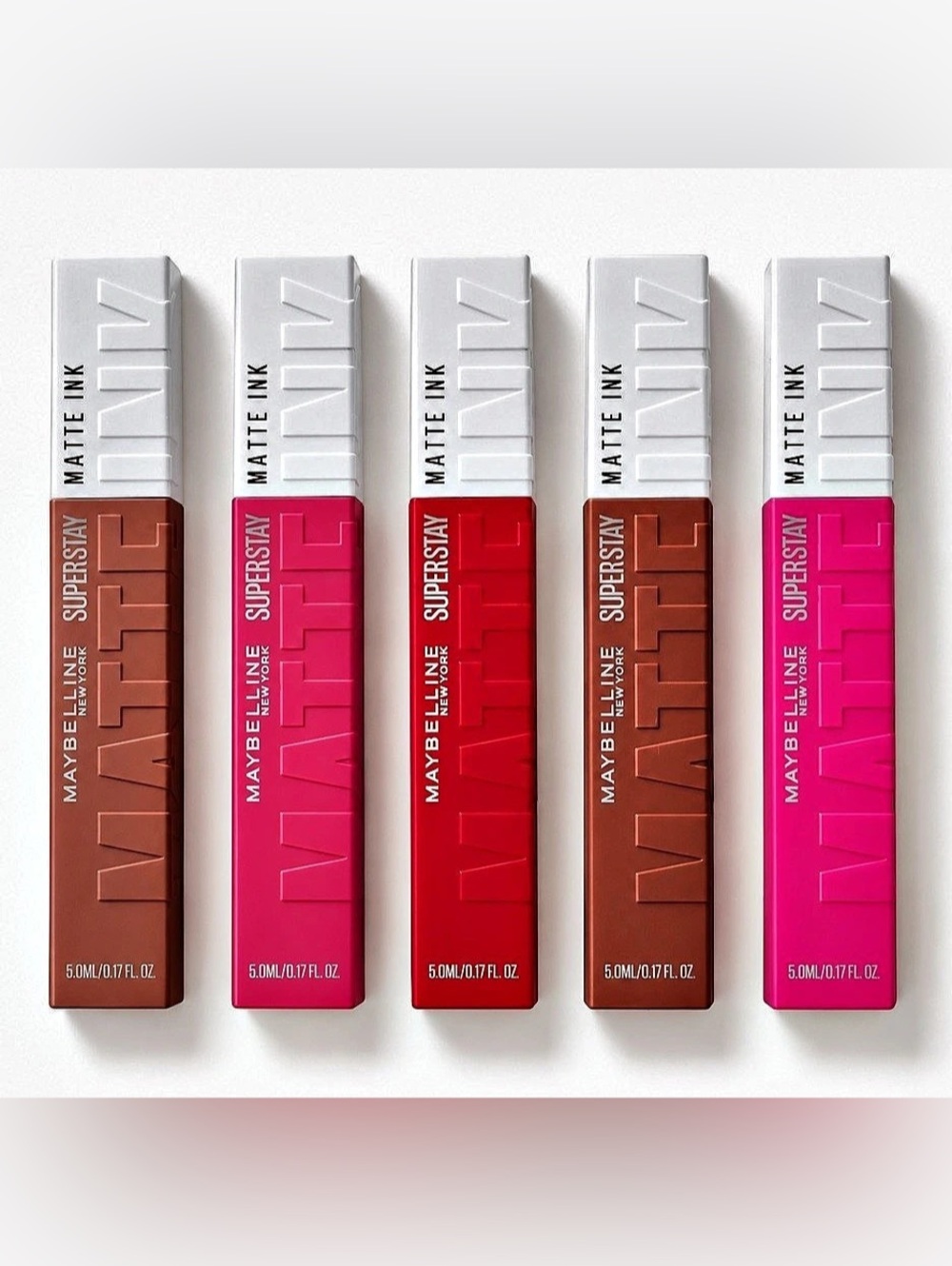 BUNDLE 5 Piece Maybelline SuperStay Matte Ink Lipstick